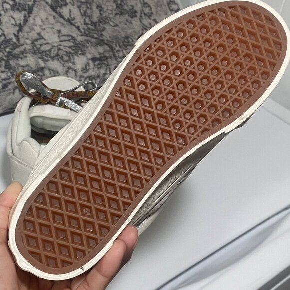 NEW Vans Knu Stack Suede 'White Multi-Color Laces' Size 8 - Picture 6 of 7